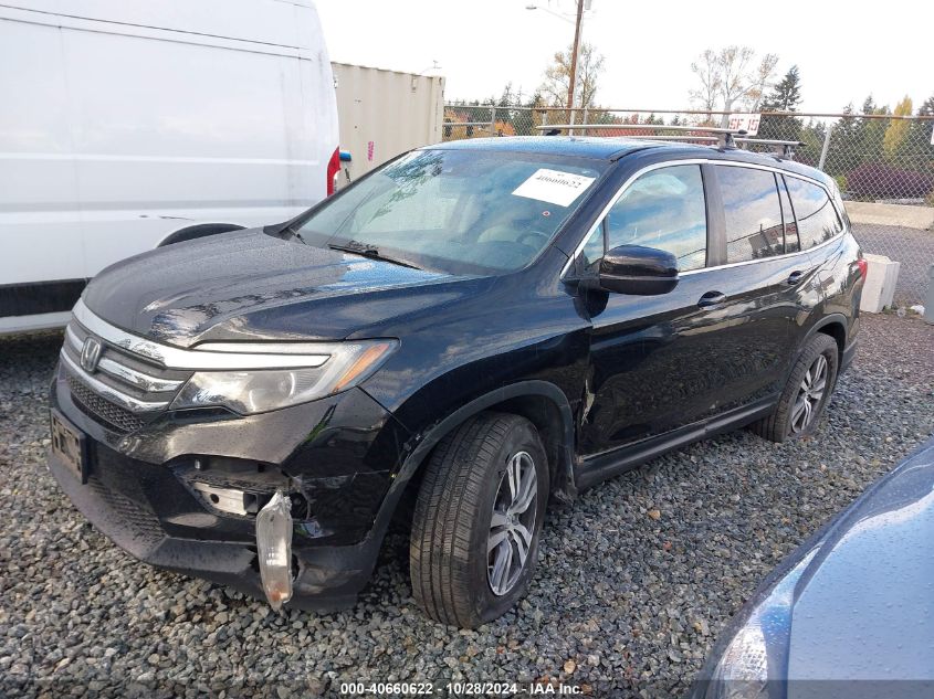 2016 Honda Pilot Ex-L VIN: 5FNYF6H65GB081733 Lot: 40660622