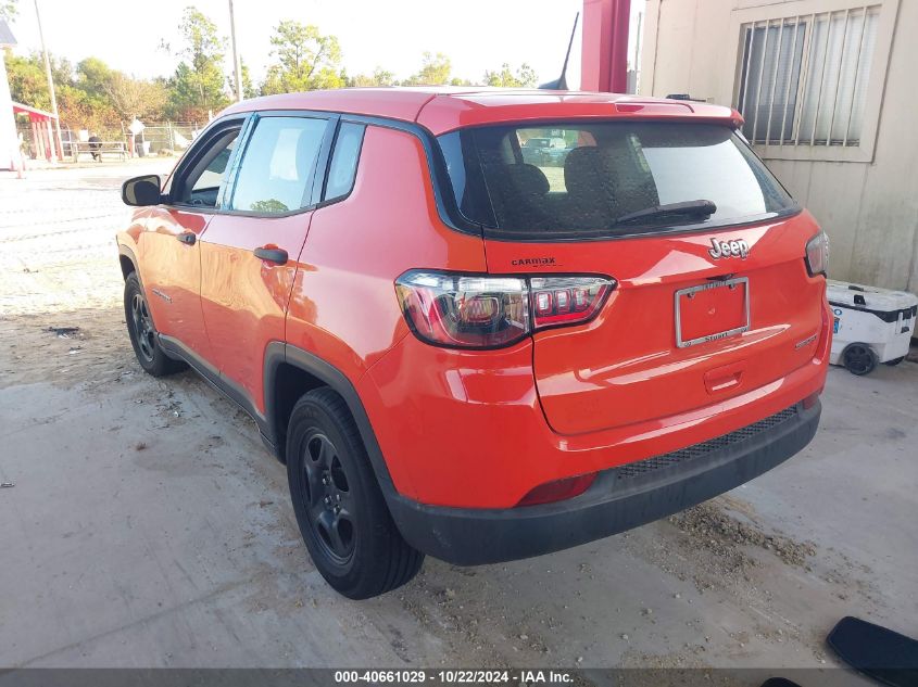 VIN 3C4NJCAB9MT505256 2021 JEEP COMPASS SPORT FWD