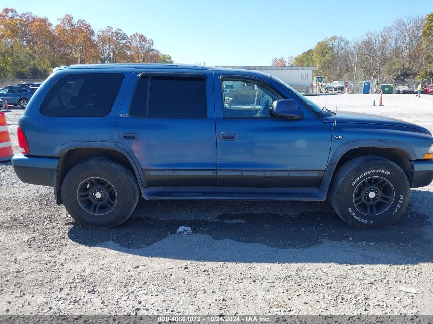 2002 Dodge Durango Slt VIN: 1B4HS48N02F165550 Lot: 40661072