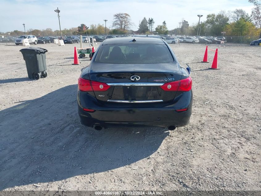 2014 Infiniti Q50 Hybrid Sport VIN: JN1AV7AR4EM701171 Lot: 40661087