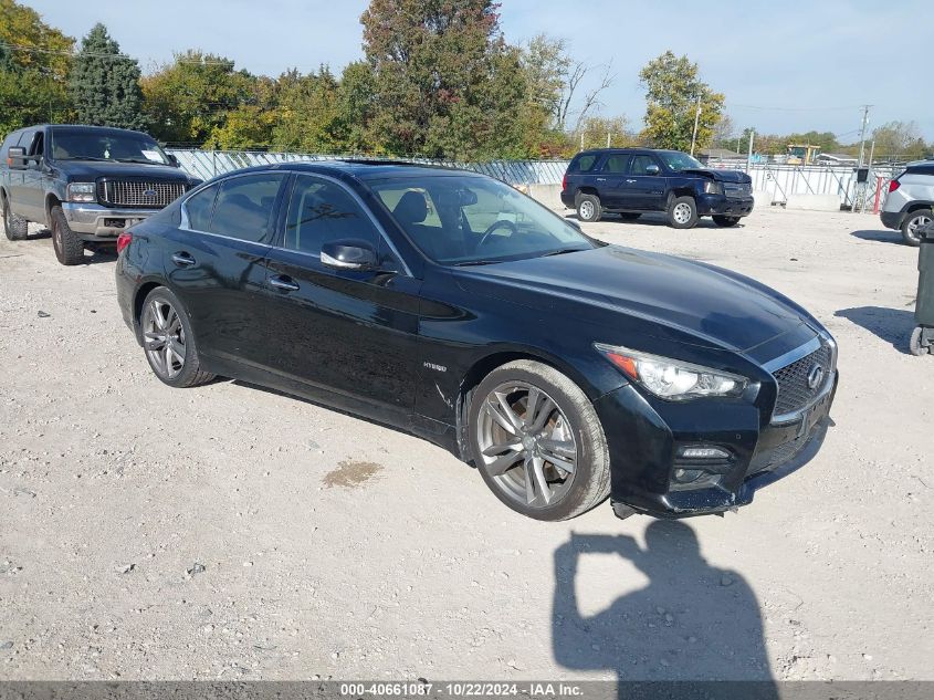 VIN JN1AV7AR4EM701171 2014 Infiniti Q50, Hybrid Sport no.1