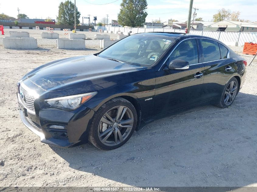 VIN JN1AV7AR4EM701171 2014 Infiniti Q50, Hybrid Sport no.2