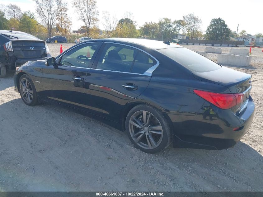 VIN JN1AV7AR4EM701171 2014 Infiniti Q50, Hybrid Sport no.3