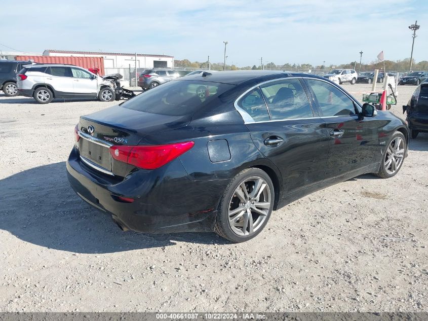 VIN JN1AV7AR4EM701171 2014 Infiniti Q50, Hybrid Sport no.4