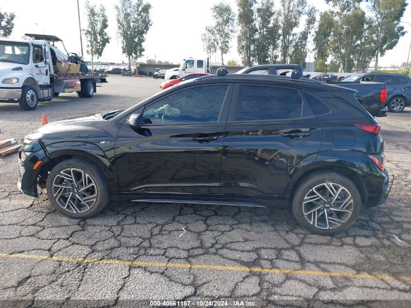 2022 Hyundai Kona N Line VIN: KM8K33A34NU820829 Lot: 40661187