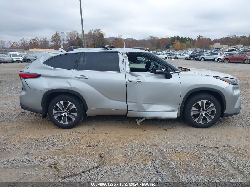 2023 Toyota Highlander Hybrid Xle VIN: 5TDKBRCH9PS574810 Lot: 40661275