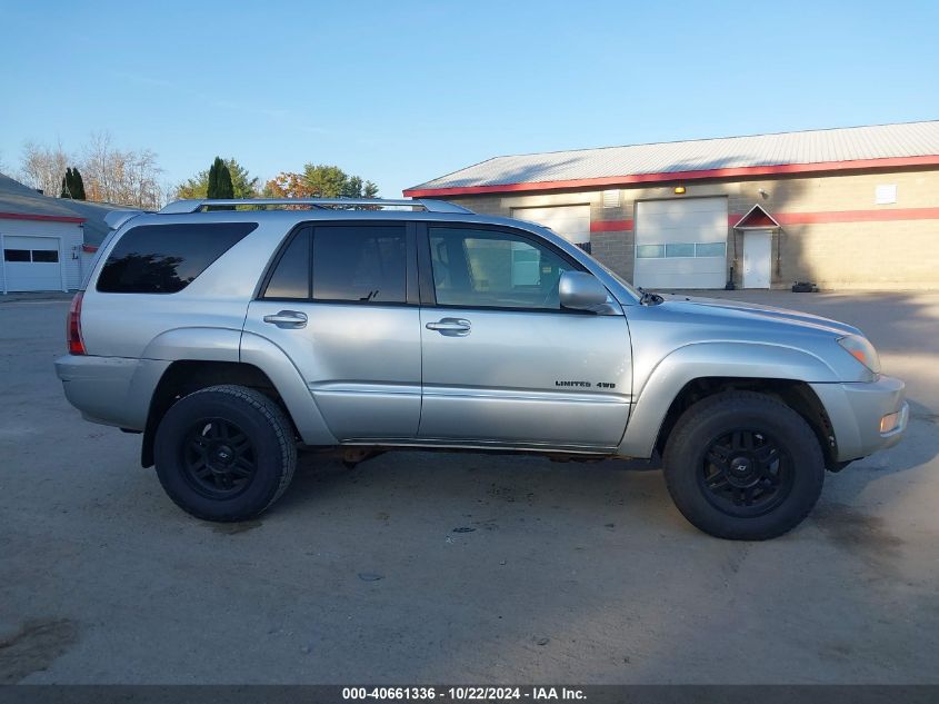 2003 Toyota 4Runner Limited V8 VIN: JTEBT17R130025595 Lot: 40661336