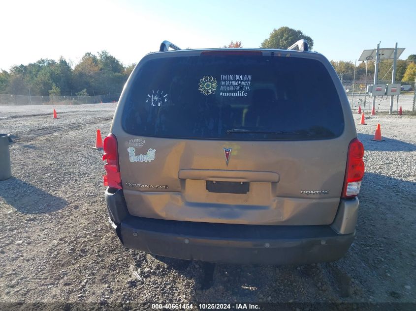 2006 Pontiac Montana Sv6 VIN: 1GMDV33L66D124538 Lot: 40661454