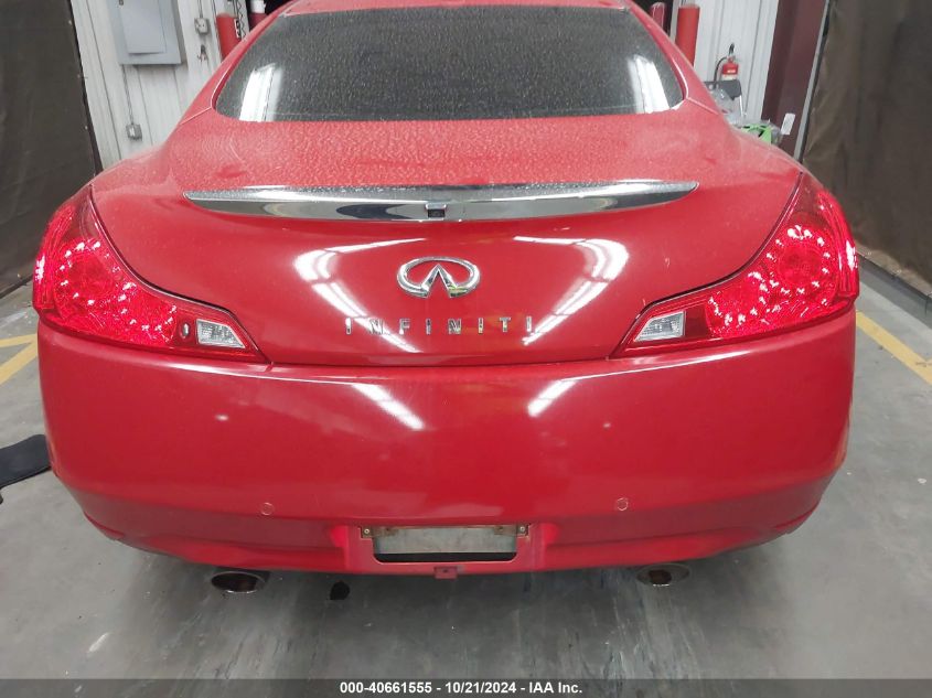 2010 Infiniti G37X VIN: JN1CV6EL6AM153497 Lot: 40661555