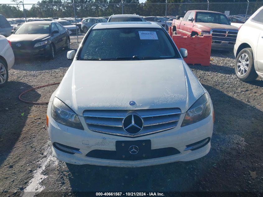 2011 MERCEDES-BENZ C 300 VIN: WDDGF8BBXBR165942