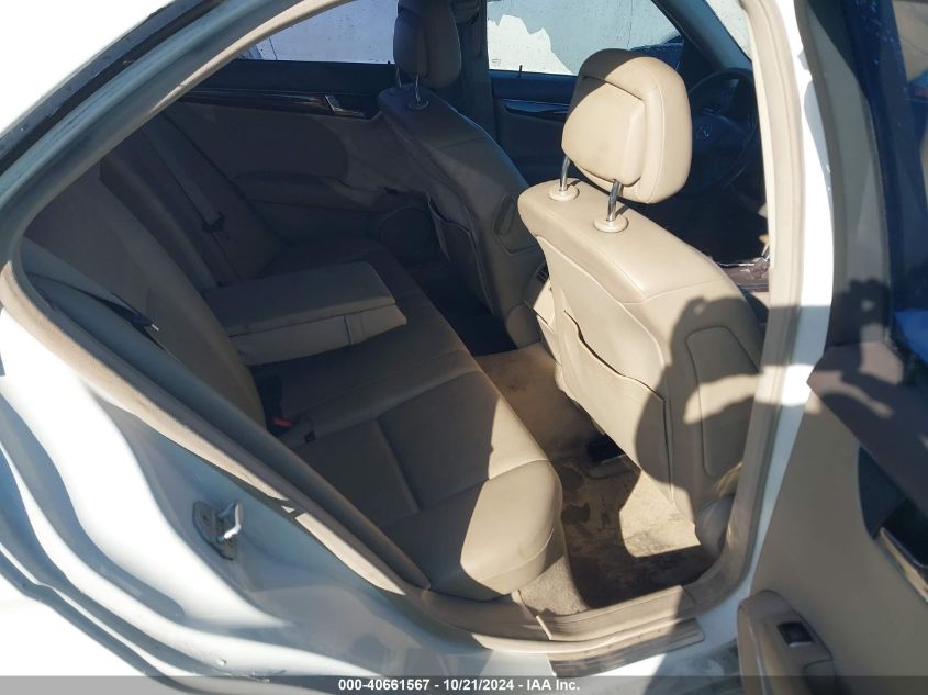 2011 MERCEDES-BENZ C 300 VIN: WDDGF8BBXBR165942