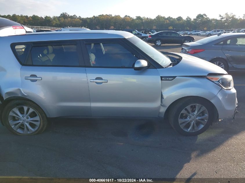 2015 Kia Soul + VIN: KNDJP3A5XF7786661 Lot: 40661617