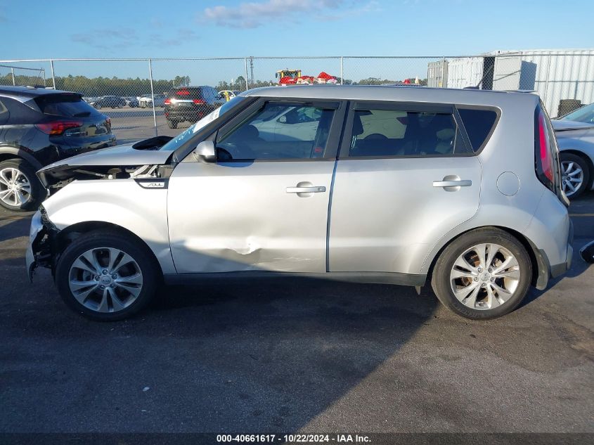 2015 Kia Soul + VIN: KNDJP3A5XF7786661 Lot: 40661617