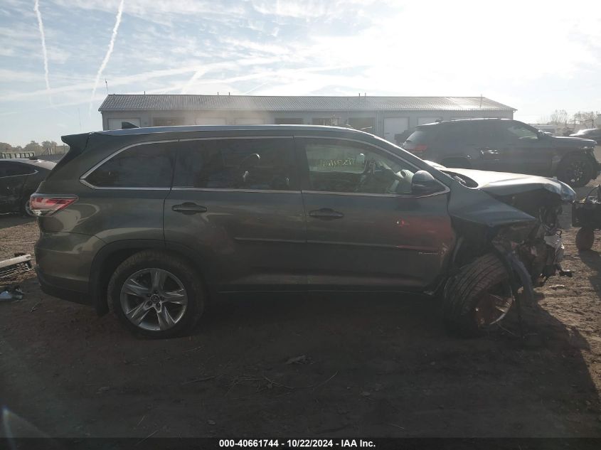 2016 Toyota Highlander Limited Platinum V6 VIN: 5TDDKRFH3GS303763 Lot: 40661744