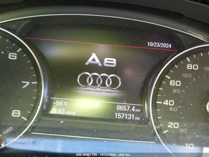 2014 Audi A8 L 4.0T VIN: WAUR2AFD3EN006934 Lot: 40661749