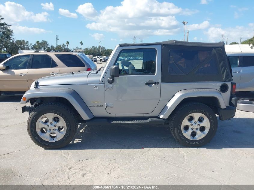 2014 Jeep Wrangler Sahara VIN: 1C4AJWBGXEL160245 Lot: 40661764