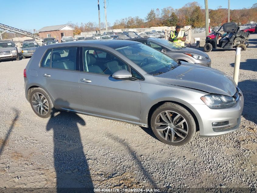 2016 Volkswagen Golf Tsi Se 4-Door VIN: 3VW217AUXGM010670 Lot: 40661776