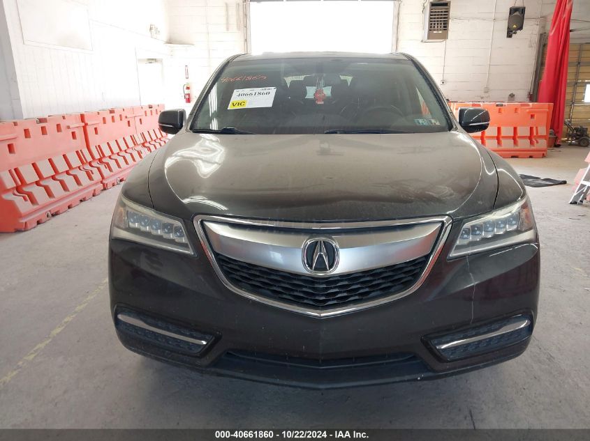 2014 Acura Mdx VIN: 5FRYD4H24EB016648 Lot: 40661860