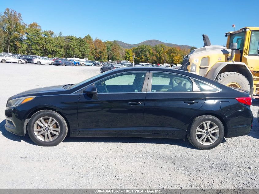 2015 Hyundai Sonata Se VIN: 5NPE24AF9FH009155 Lot: 40661867