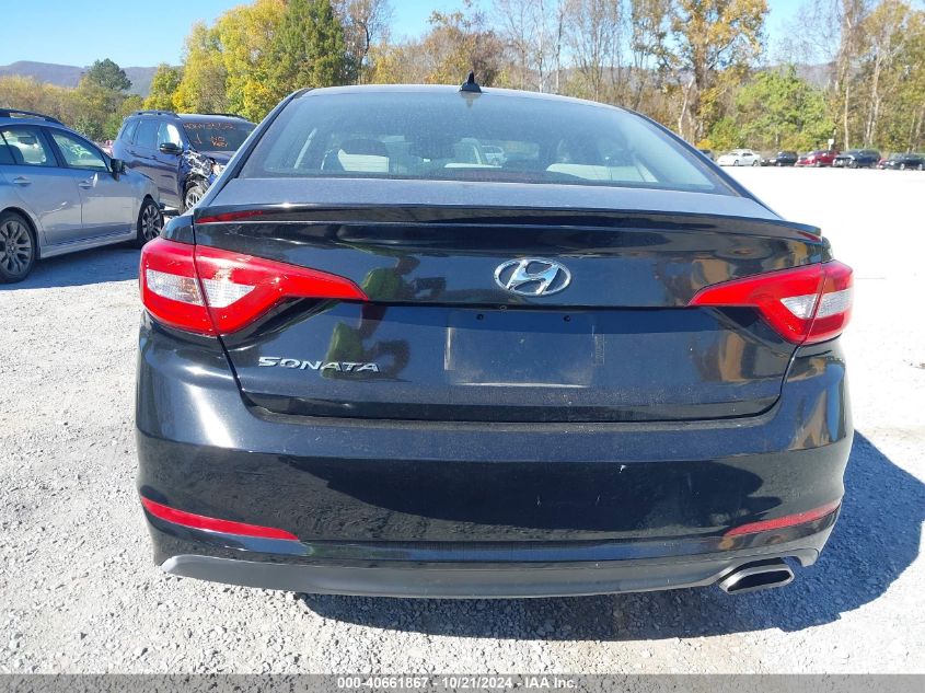 2015 Hyundai Sonata Se VIN: 5NPE24AF9FH009155 Lot: 40661867