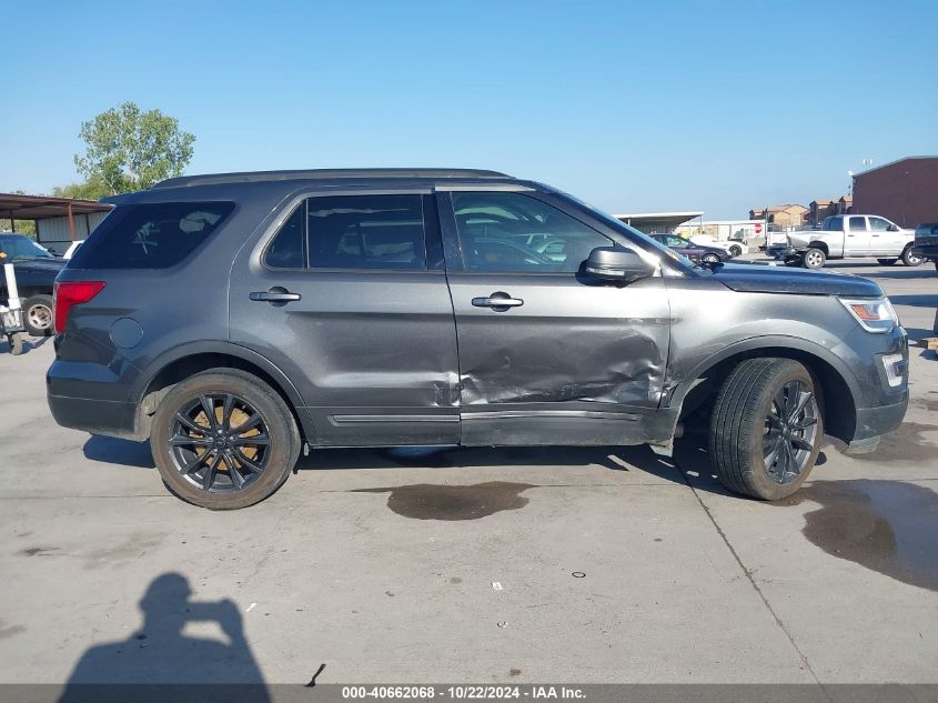 2017 Ford Explorer Xlt VIN: 1FM5K7D8XHGC76211 Lot: 40662068