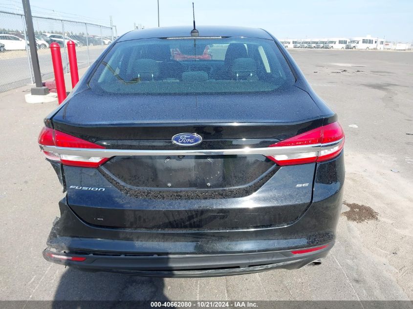 2017 Ford Fusion Se VIN: 3FA6P0H79HR131016 Lot: 40662080