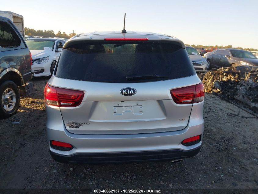 2019 Kia Sorento 3.3L Lx VIN: 5XYPGDA55KG558760 Lot: 40662137