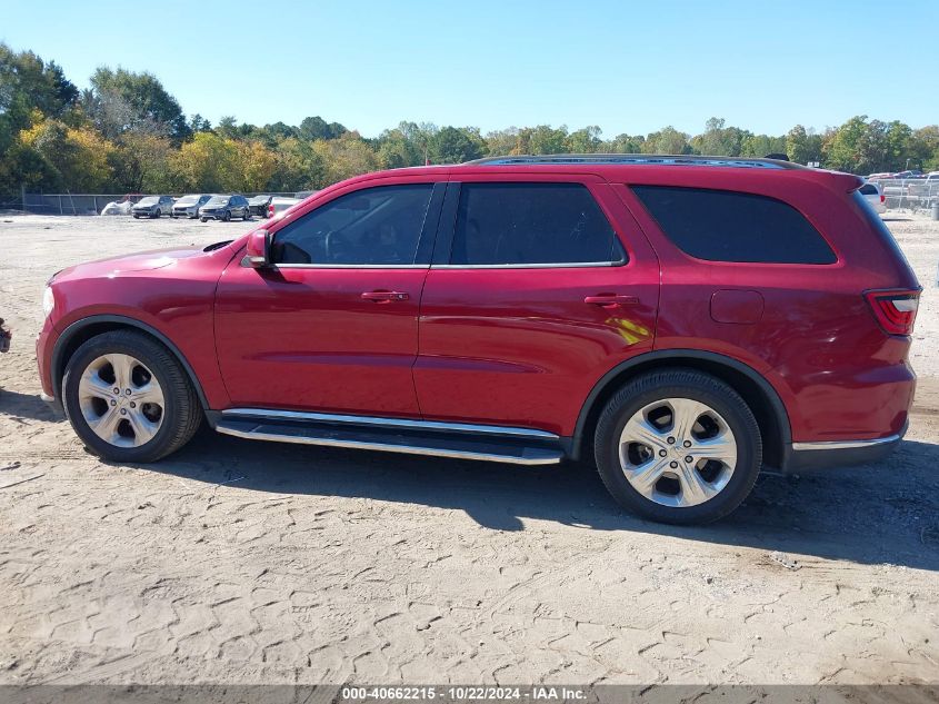 2014 Dodge Durango Limited VIN: 1C4RDHDGXEC483844 Lot: 40662215