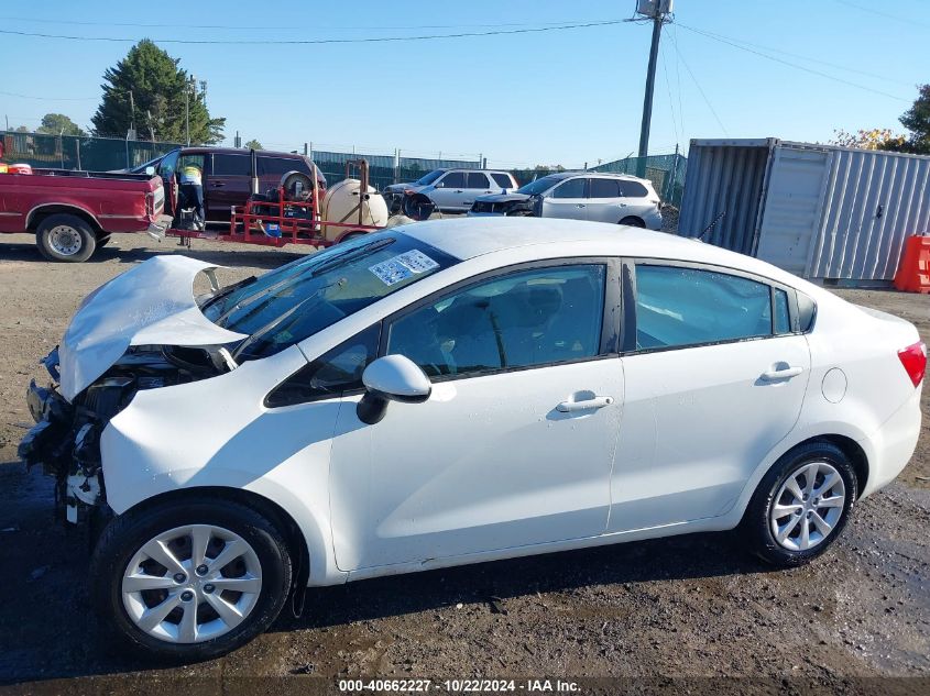 2014 Kia Rio Lx VIN: KNADM4A37E6358347 Lot: 40662227