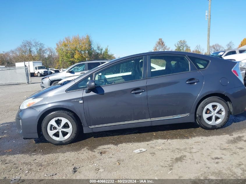 2014 Toyota Prius Two VIN: JTDKN3DU1E1736939 Lot: 40662232