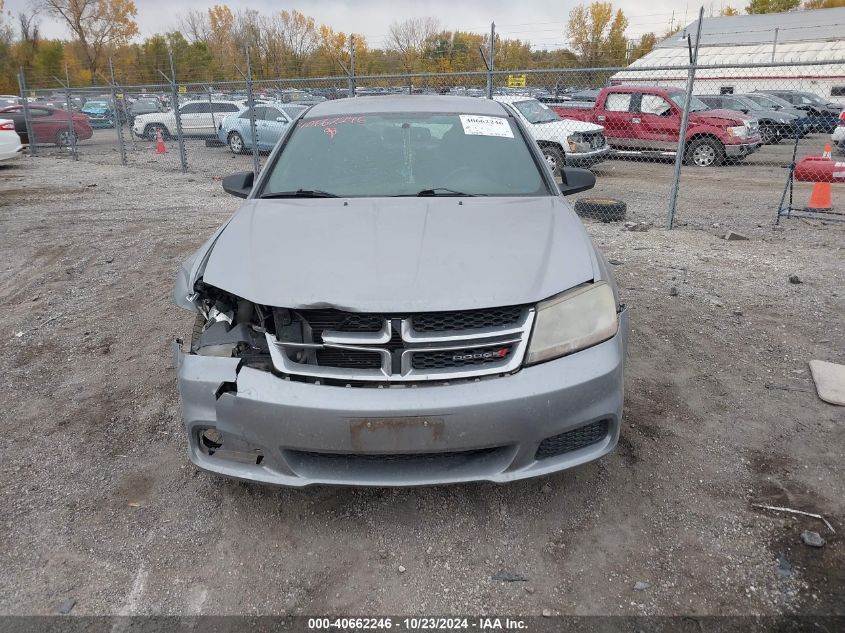 2013 Dodge Avenger Se VIN: 1C3CDZAB1DN773160 Lot: 40662246