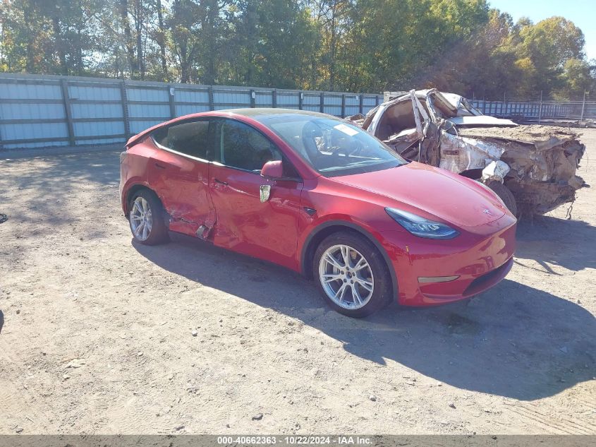 2023 Tesla Model Y Awd/Long Range Dual Motor All-Wheel Drive VIN: 7SAYGDEE3PA154546 Lot: 40662363