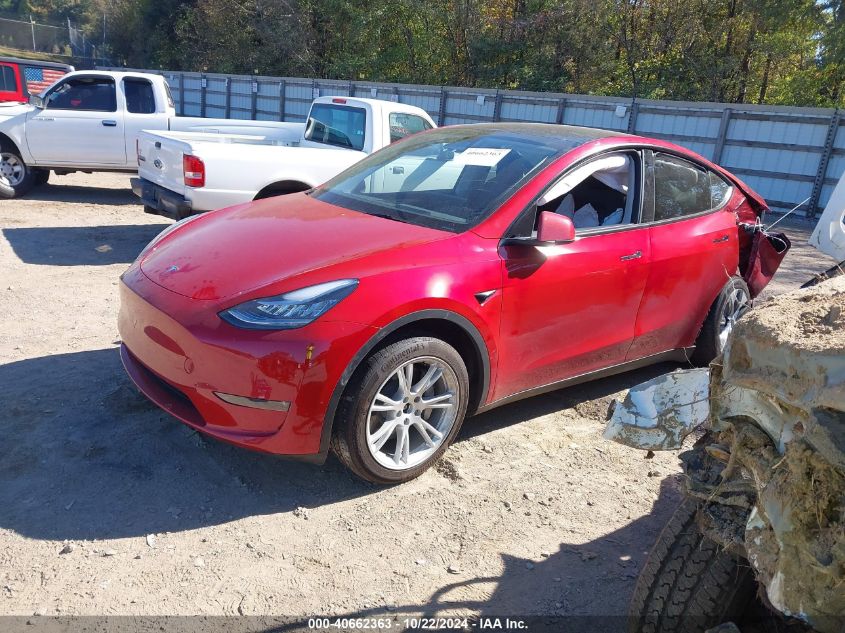 2023 Tesla Model Y Awd/Long Range Dual Motor All-Wheel Drive VIN: 7SAYGDEE3PA154546 Lot: 40662363