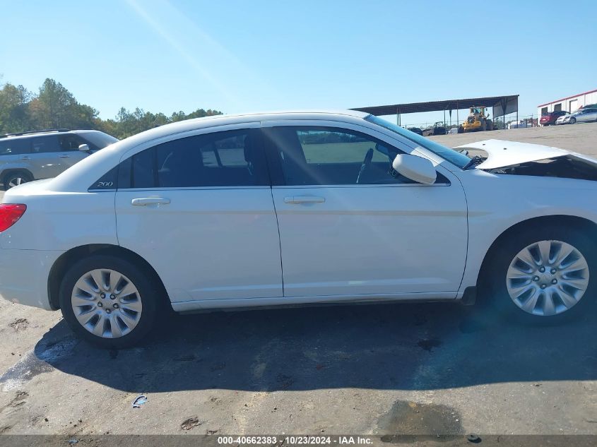 2014 Chrysler 200 Lx VIN: 1C3CCBAG2EN195030 Lot: 40662383