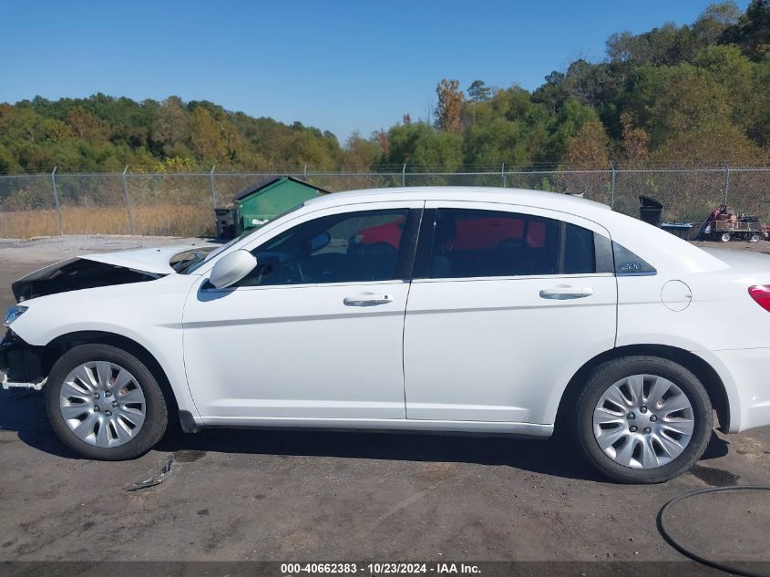 2014 Chrysler 200 Lx VIN: 1C3CCBAG2EN195030 Lot: 40662383