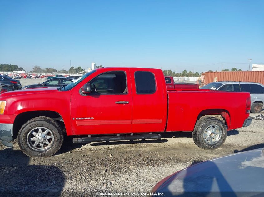 2009 GMC Sierra 1500 Sle VIN: 1GTEC29C29Z277926 Lot: 40662461