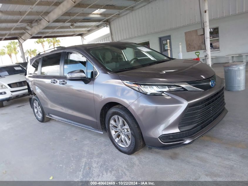 2022 Toyota Sienna Le VIN: 5TDBRKEC1NS087814 Lot: 40662469