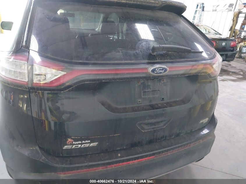 2015 Ford Edge Sel VIN: 2FMTK4J87FBC07491 Lot: 40662476