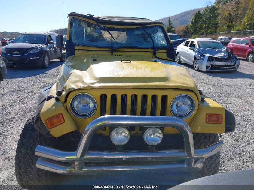 2000 Jeep Wrangler Se VIN: 1J4FA29PXYP786955 Lot: 40662480