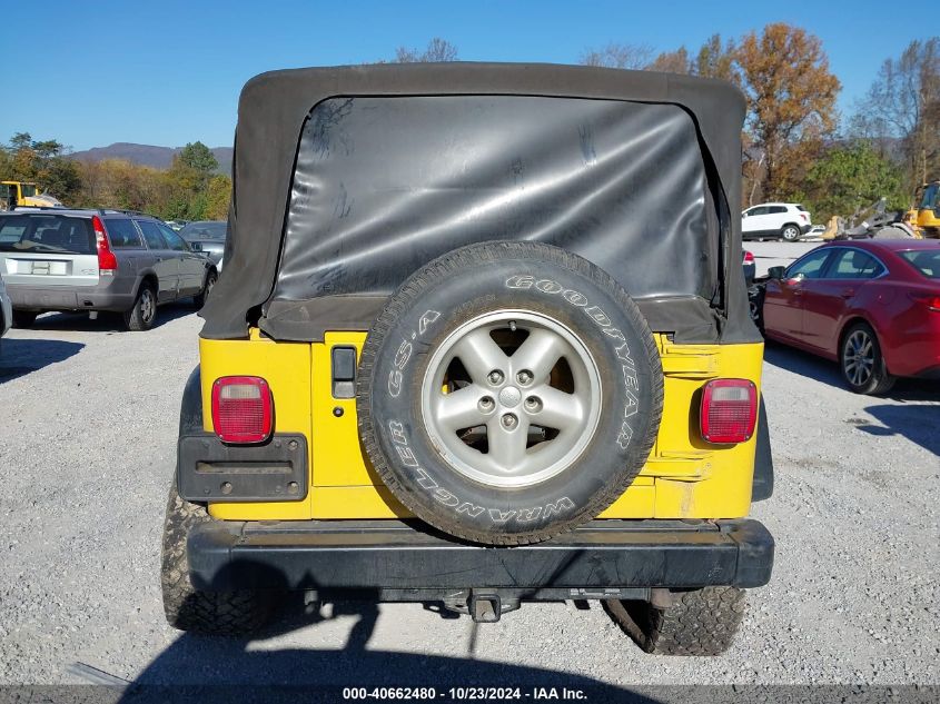 2000 Jeep Wrangler Se VIN: 1J4FA29PXYP786955 Lot: 40662480