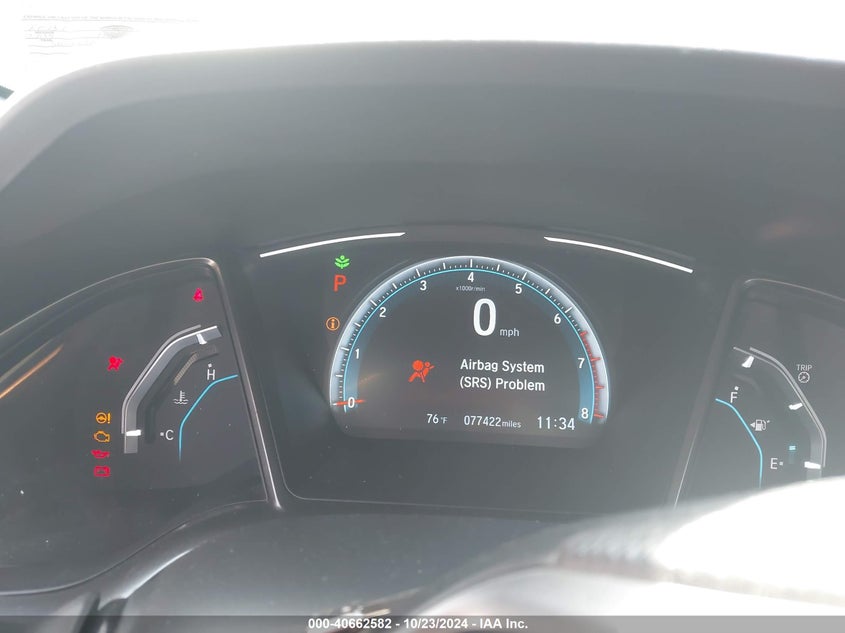 2019 HONDA CIVIC VIN: SHHFK7H65KU418613