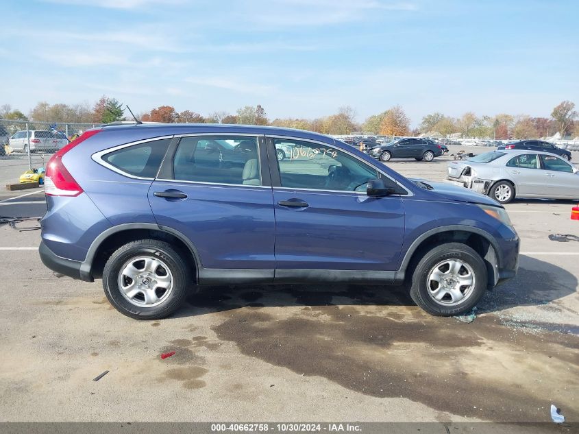 2014 Honda Cr-V Lx VIN: 2HKRM4H30EH672443 Lot: 40662758