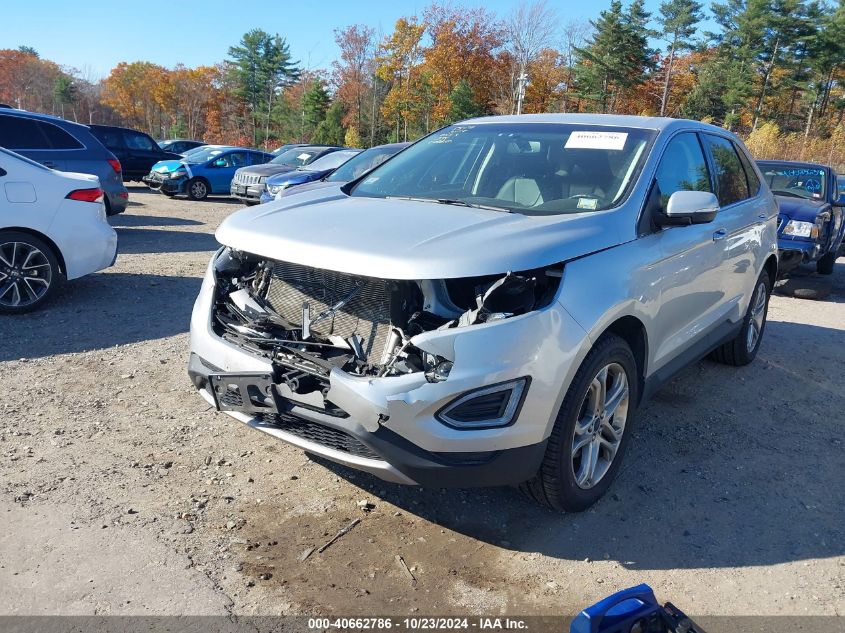 2017 Ford Edge Titanium VIN: 2FMPK4K94HBB90533 Lot: 40662786