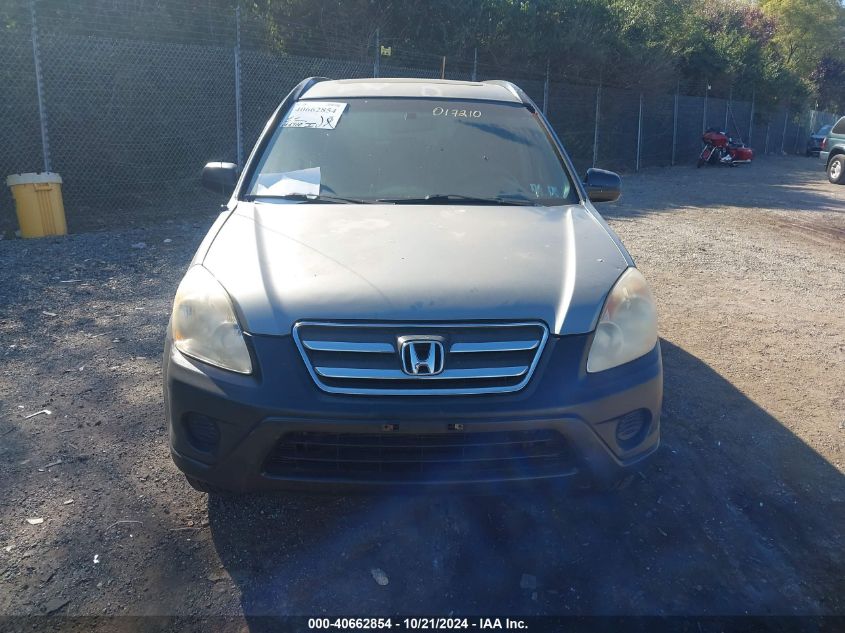 2006 Honda Cr-V Ex VIN: JHLRD68826C017210 Lot: 40662854