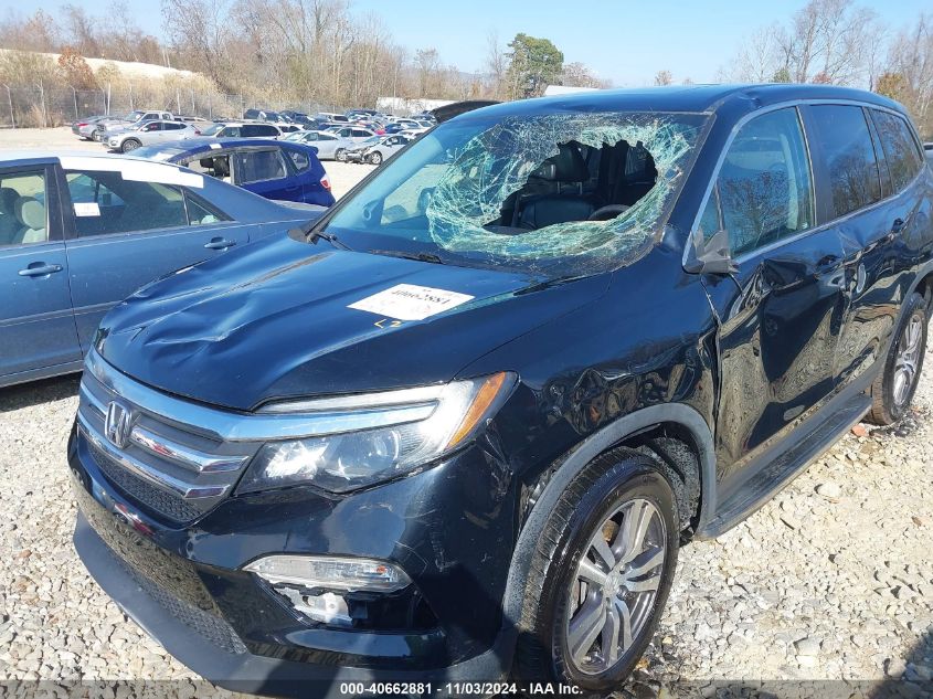 2018 Honda Pilot Ex-L VIN: 5FNYF6H59JB062326 Lot: 40662881