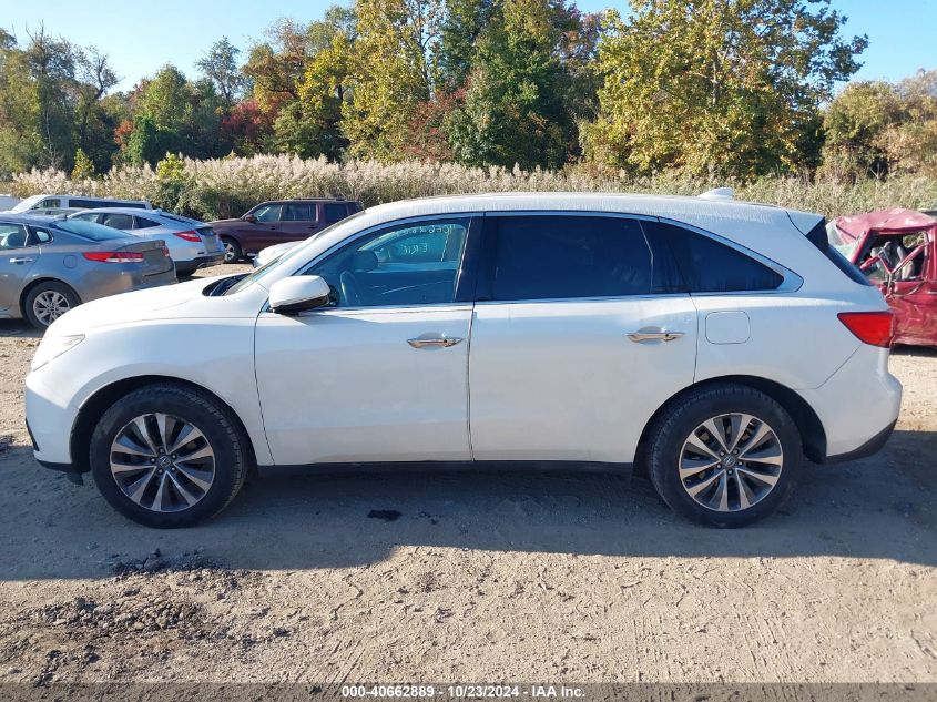 2016 Acura Mdx Technology Acurawatch Plus Packages/Technology Package VIN: 5FRYD4H41GB030642 Lot: 40662889