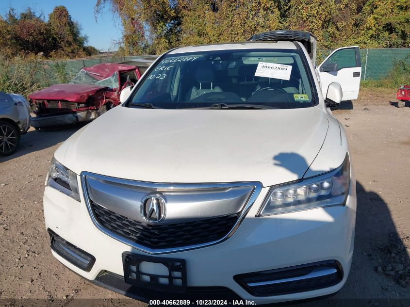 2016 Acura Mdx Technology Acurawatch Plus Packages/Technology Package VIN: 5FRYD4H41GB030642 Lot: 40662889