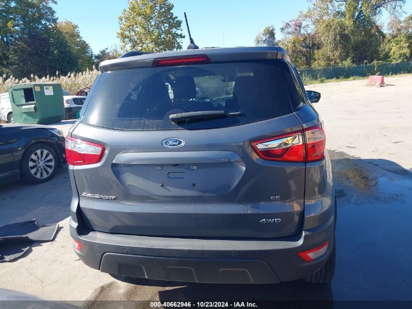 2020 Ford Ecosport Se VIN: MAJ6S3GL3LC311940 Lot: 40662946