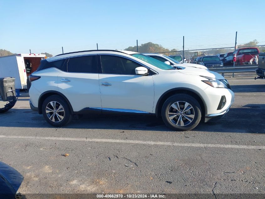 2022 Nissan Murano Sv Intelligent Awd VIN: 5N1AZ2BS8NC121350 Lot: 40662970