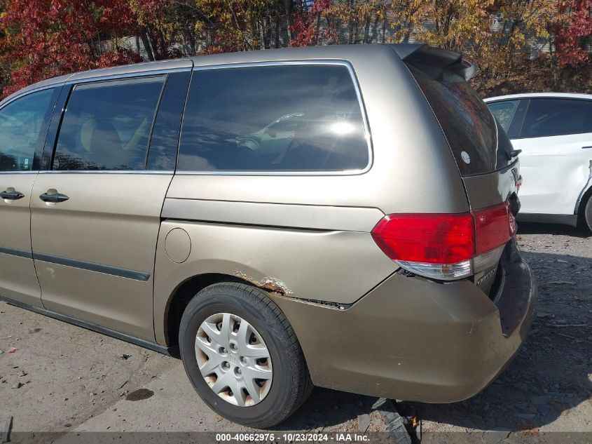 2010 Honda Odyssey Lx VIN: 5FNRL3H24AB051395 Lot: 40662975